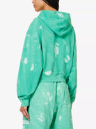 SPORTY & RICH Serif Tie Dye Cotton Jersey Hoody - House Of Huntington
