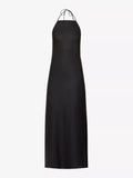 REFORMATION Selia Halterneck Strappy Open Back Linen Maxi Dress - House Of Huntington