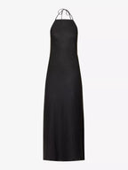 REFORMATION Selia Halterneck Strappy Open Back Linen Maxi Dress - House Of Huntington