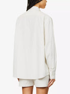 ANINE BING Logo Monogram Cotton Poplin Stripe Braxton Shirt - House Of Huntington