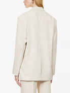 JACQUEMUS La Veste d'Homme Notch-Lapel Linen-Blend Beige Blazer - House Of Huntington