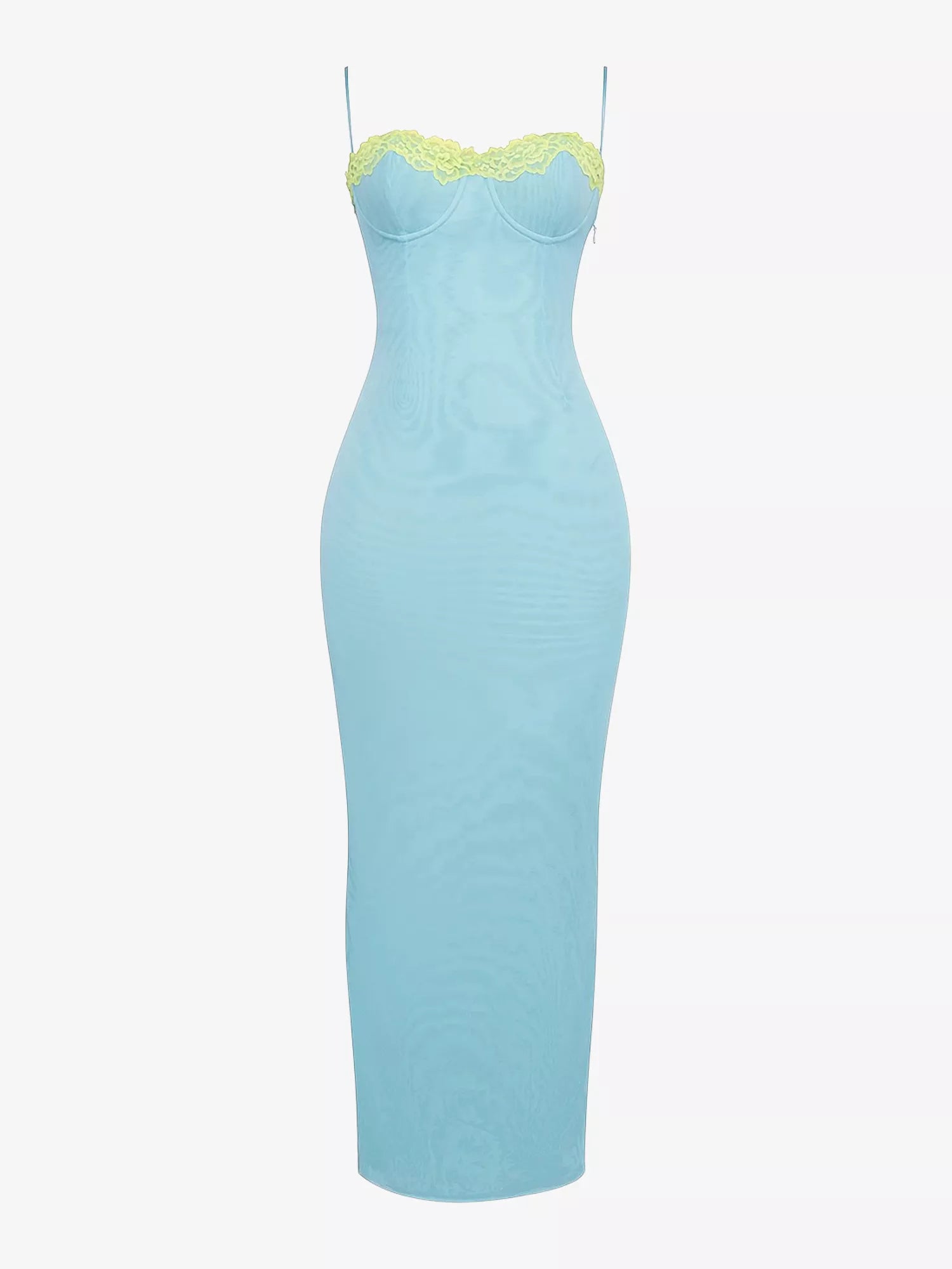 House Of CB Aiza Powder Blue Contrast Lace Maxi Dress – House Of Huntington