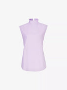 COPERNI Lilac Sleeveless High Neck Button Back Shirt - House Of Huntington