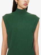 REFORMATION Cashmere Turtle Neck Sleeveless Arco Sweater Jumper - House Of Huntington