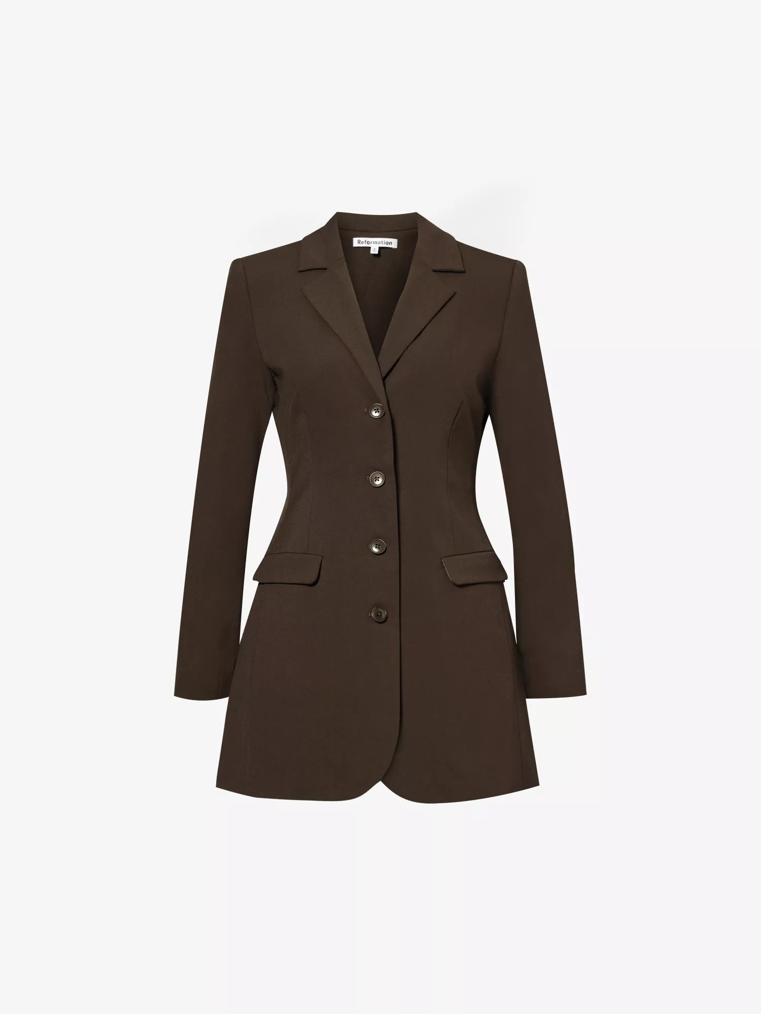 Jacques Padded Shoulder Stretch Woven Blazer