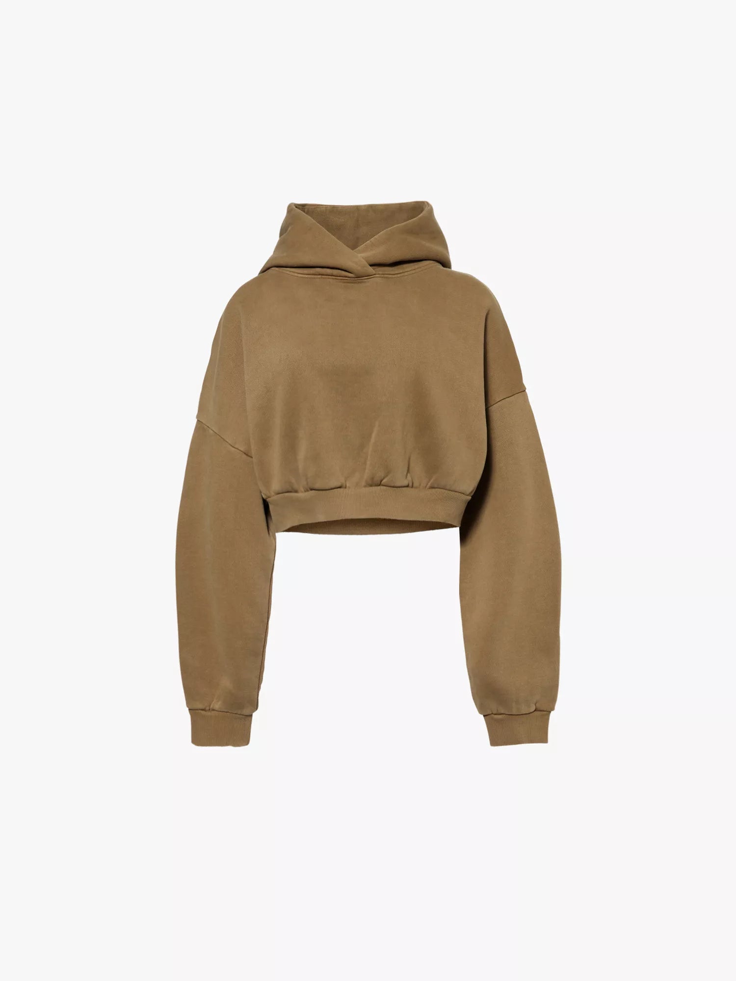 Entire Studios Military Green Double Hood Uniform Cropped Hoodie