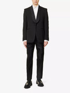 Givenchy 4G-Logo Straight-Leg Wool and Silk-Blend Trousers