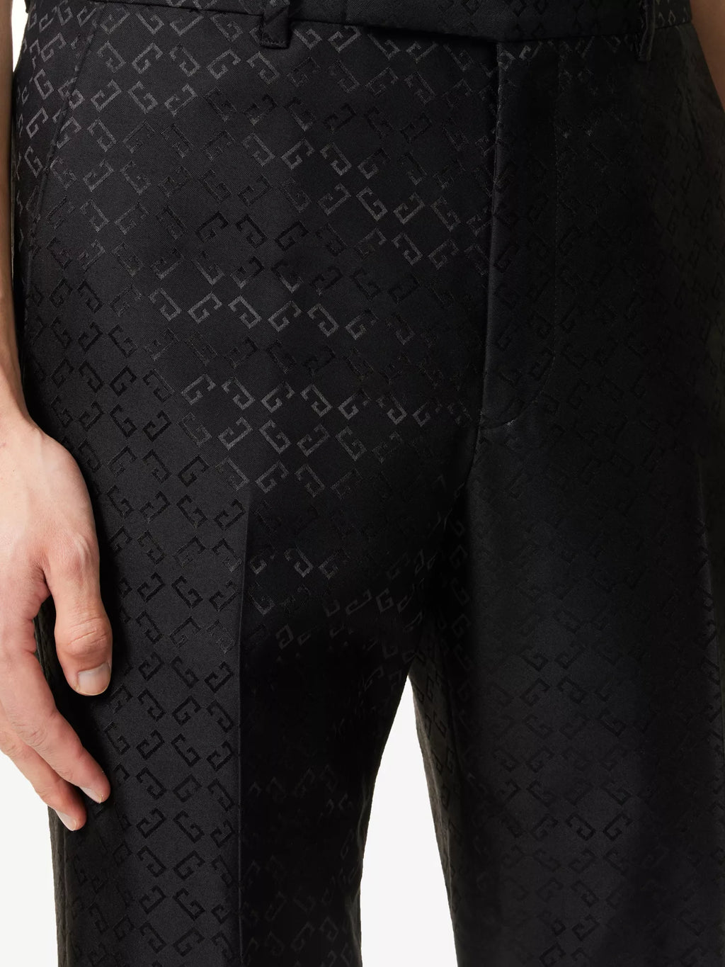 Givenchy 4G-Logo Straight-Leg Wool and Silk-Blend Trousers