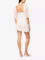 Needle & Thread Rose Ditsy Frilled Woven Mini Dress