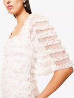 Needle & Thread Rose Ditsy Frilled Woven Mini Dress