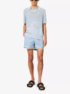 Che Ondas Short-Sleeves Cotton-Knit Polo Shirt