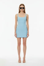 Bec + Bridge Reina Blue Open-Back Stretch-Woven Mini Dres – House Of ...