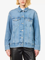 PAIGE x Disney Cinderella Story Book Cover Embroidered Wren Denim Jacket