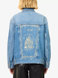 PAIGE x Disney Cinderella Story Book Cover Embroidered Wren Denim Jacket