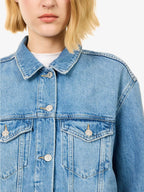 PAIGE x Disney Cinderella Story Book Cover Embroidered Wren Denim Jacket