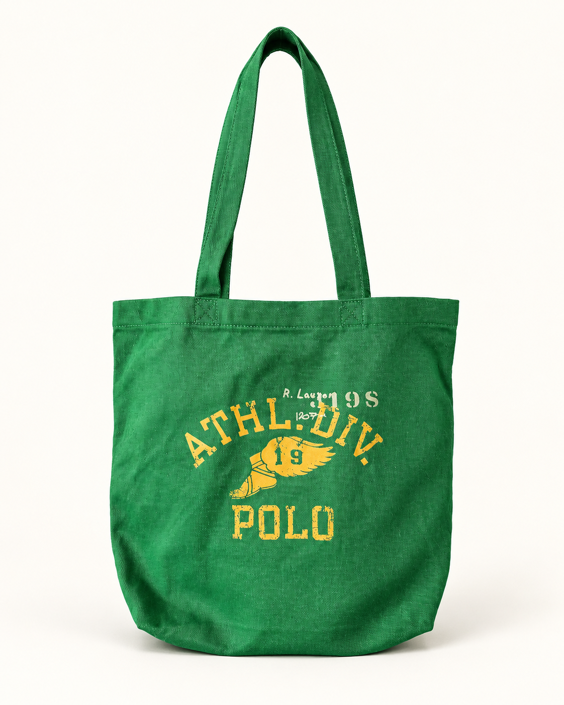 Ralph Lauren Polo Green Tote Bag front