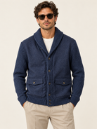 Ralph Lauren Polo Shawl Navy Wool Cardigan 