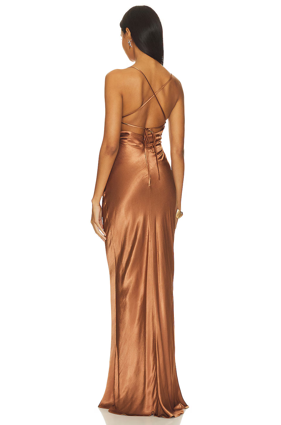 Robe fourreau dos nu froncé La Lune Shona Joy