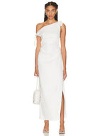 SIR. Bettina Off Shoulder Tie Midi Dress