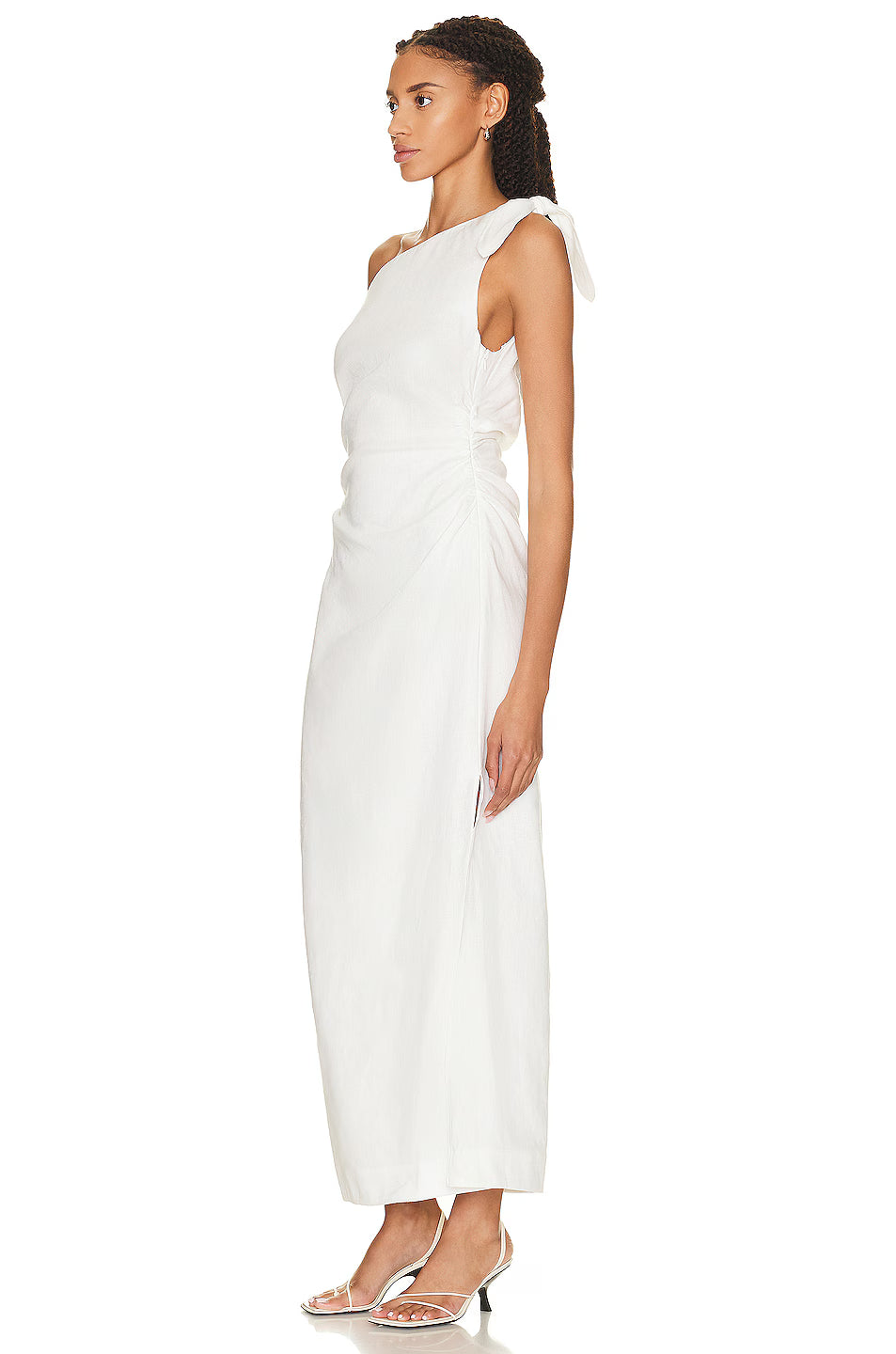 SIR. Bettina Off Shoulder Tie Midi Dress