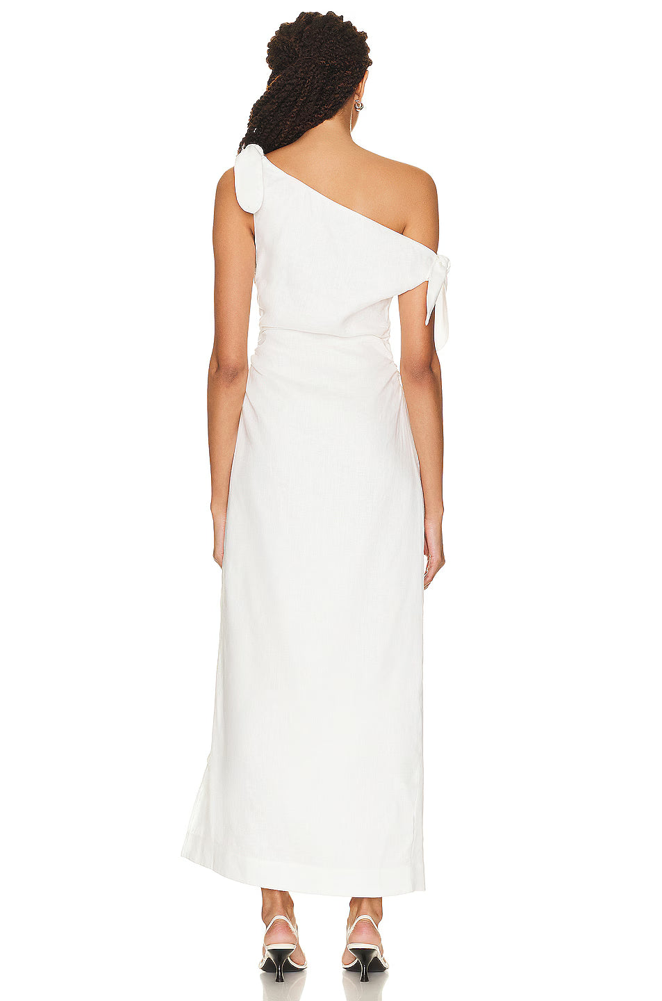 SIR. Bettina Off Shoulder Tie Midi Dress