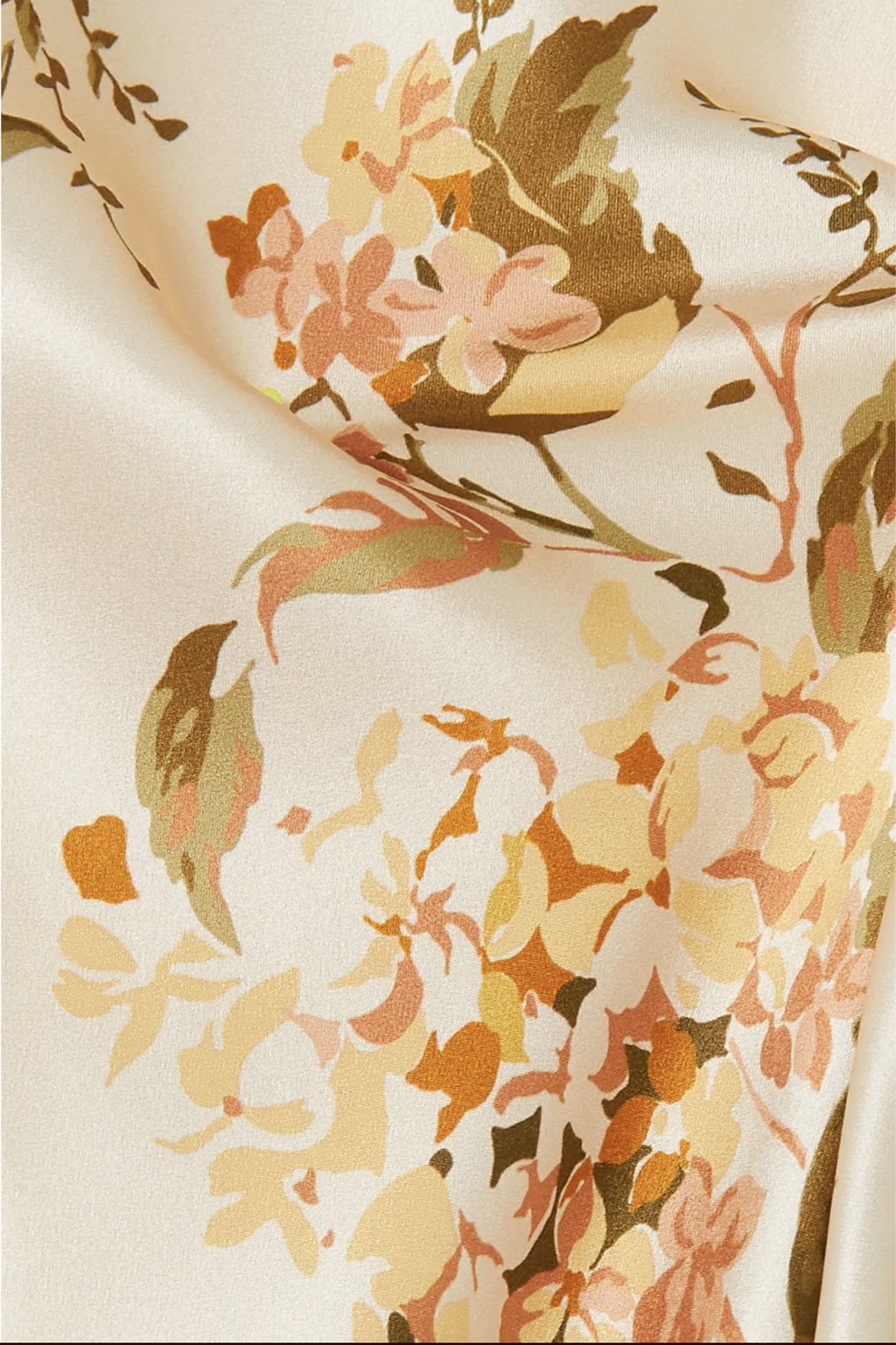 REFORMATION Aden Floral Silk Bow Detail Square Neck Midi Dress - House Of Huntington