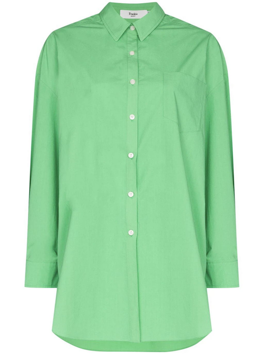 THE FRANKIE SHOP Melody Organic Cotton Button Up Boyfriend Shirt - House Of Huntington