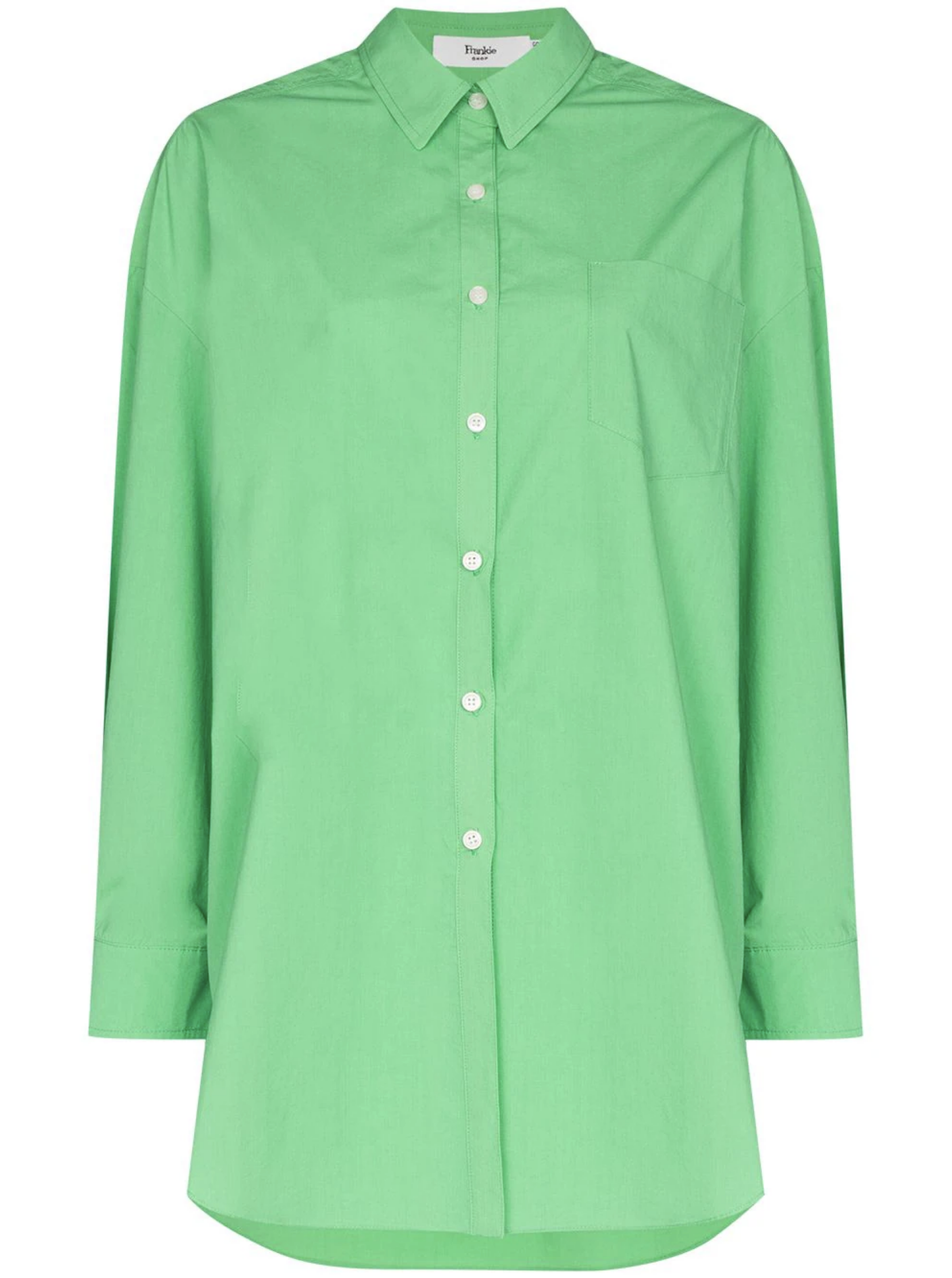 THE FRANKIE SHOP Melody Organic Cotton Button Up Boyfriend Shirt - House Of Huntington