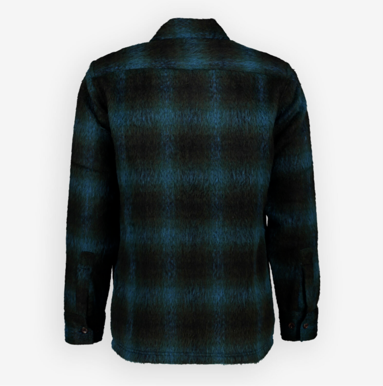 PERCIVAL Men Rexford Blue Black Check Blanket Chore Jacket - House Of Huntington