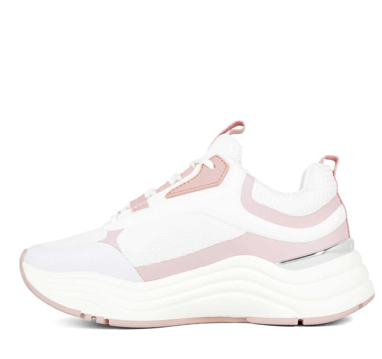 Mallet Cyrus White Mauve Womens Sneakers Trainers - House Of Huntington