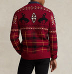 Ralph Lauren Polo Wool Blend Chunky Knit Western Fair Isle Sweater