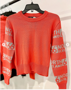 66 North Iceland Allover Logo Knit Crew Neck Ski Jumper