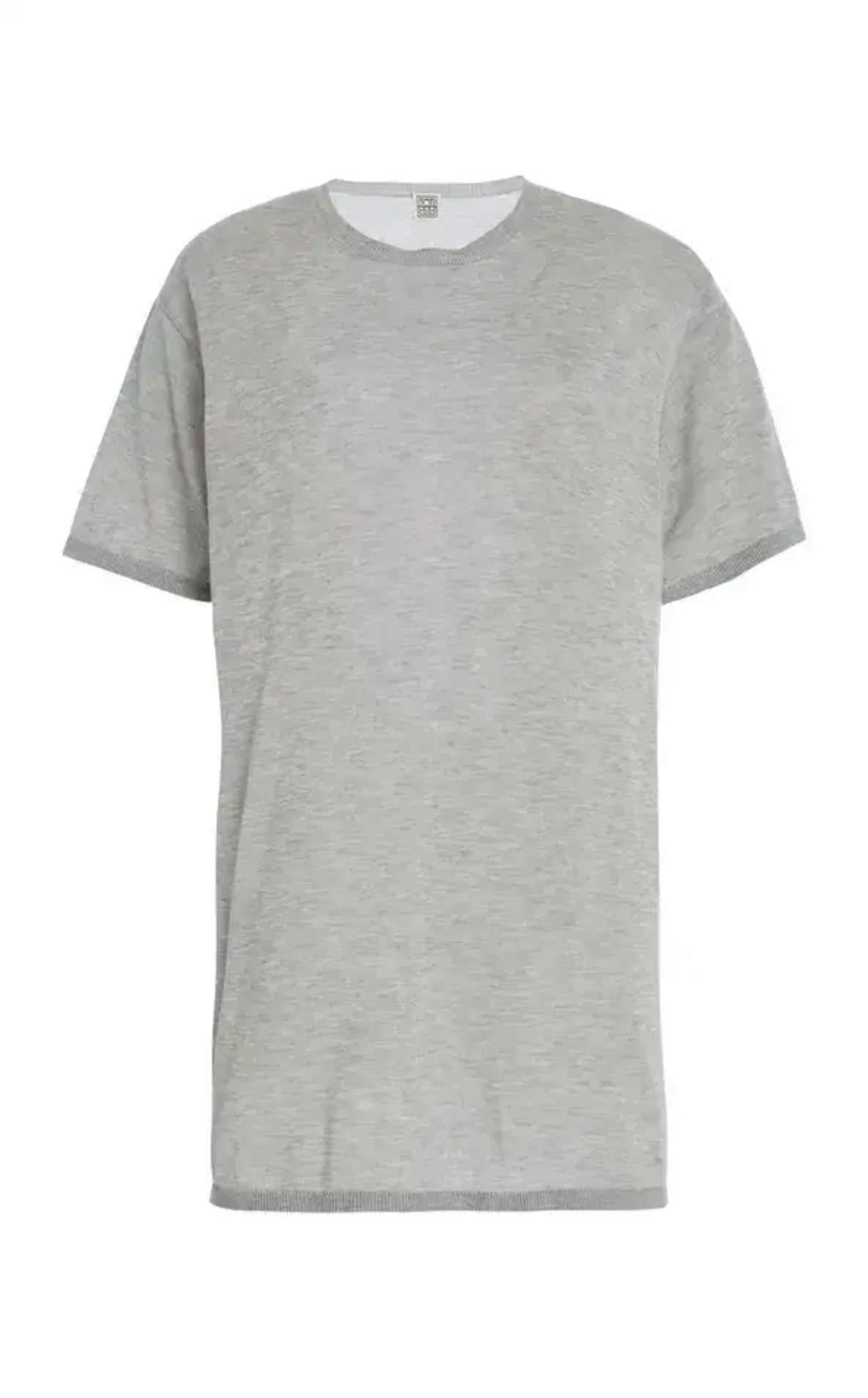 Toteme Grey Knit Relaxed Melange Top T-Shirt