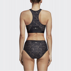 Stella McCartney Adidas Floral Print Zip-Up Tankini Bikini Top