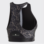 Stella McCartney Adidas Floral Print Zip-Up Tankini Bikini Top