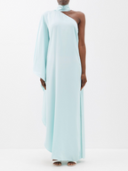 Taller Marmo Bolkan One Shoulder Crepe Gown - House Of Huntington