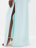 Taller Marmo Bolkan One Shoulder Crepe Gown - House Of Huntington