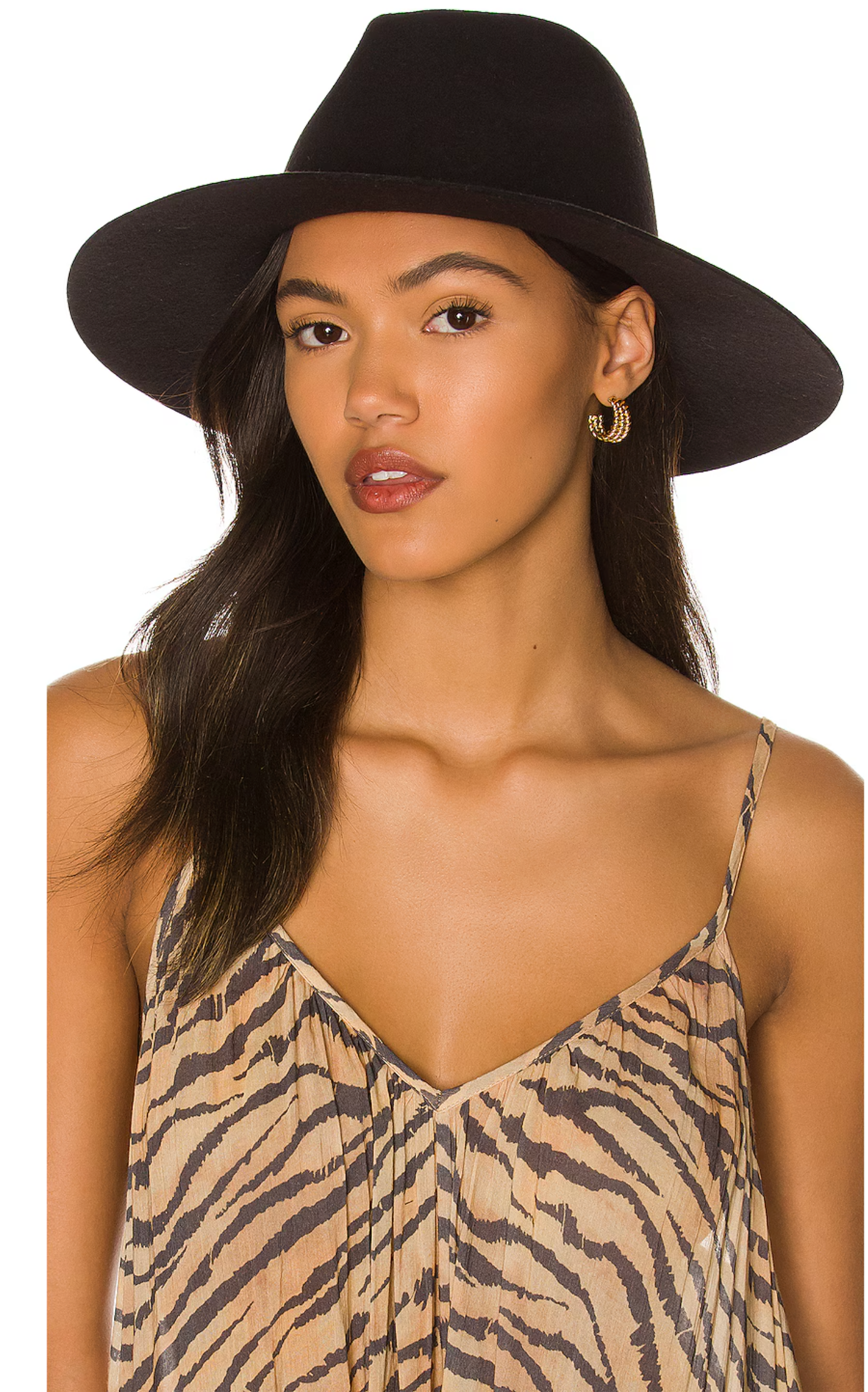 Lack Of Color Black The Grove Suede Band Trim Boho Hat - House Of Huntington