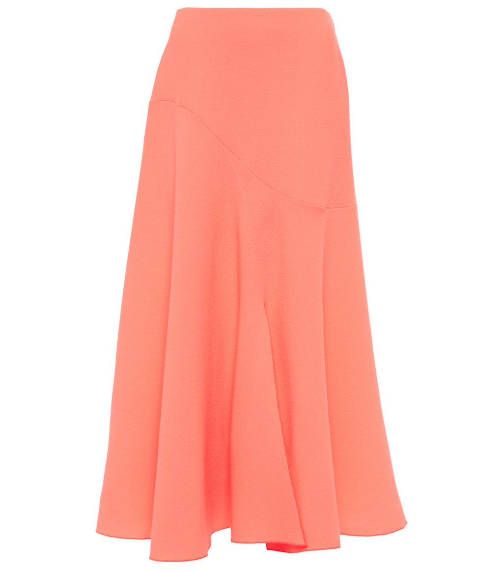 ROKSANDA Coral Adelaide Wool Crêpe Midi Skirt - House Of Huntington