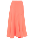 ROKSANDA Coral Adelaide Wool Crêpe Midi Skirt - House Of Huntington