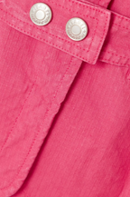 Isabel Marant Epaline Pink Linen Cotton Ruffle Collar 80s Style Jacket