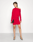 Robe tunique rouge drapée Vivienne Westwood