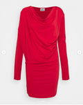 Robe tunique rouge drapée Vivienne Westwood