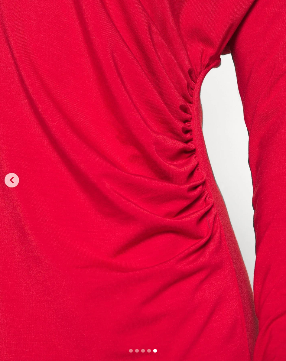 Robe tunique rouge drapée Vivienne Westwood