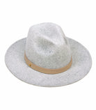 Lack Of Color Grey The Mack Fedora Leather Band Trim Boho Hat - House Of Huntington