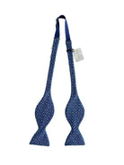 Turnbull & Asser Blue Foulard Self-Tie Bow Tie