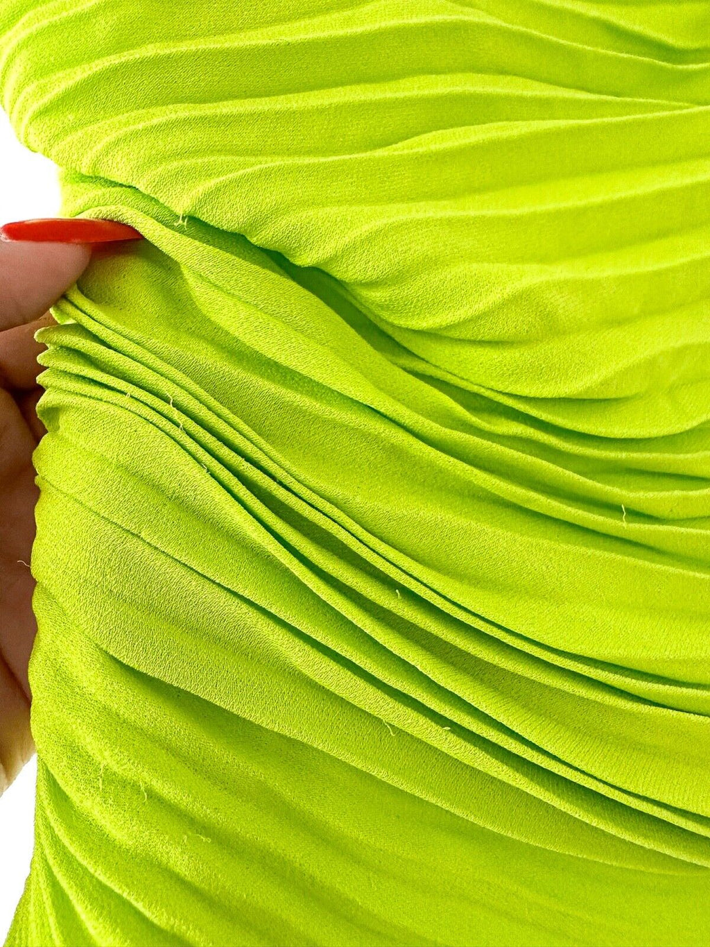 Valentino Garavani Green Pleat Detail One Shoulder Evening Occasion Gown