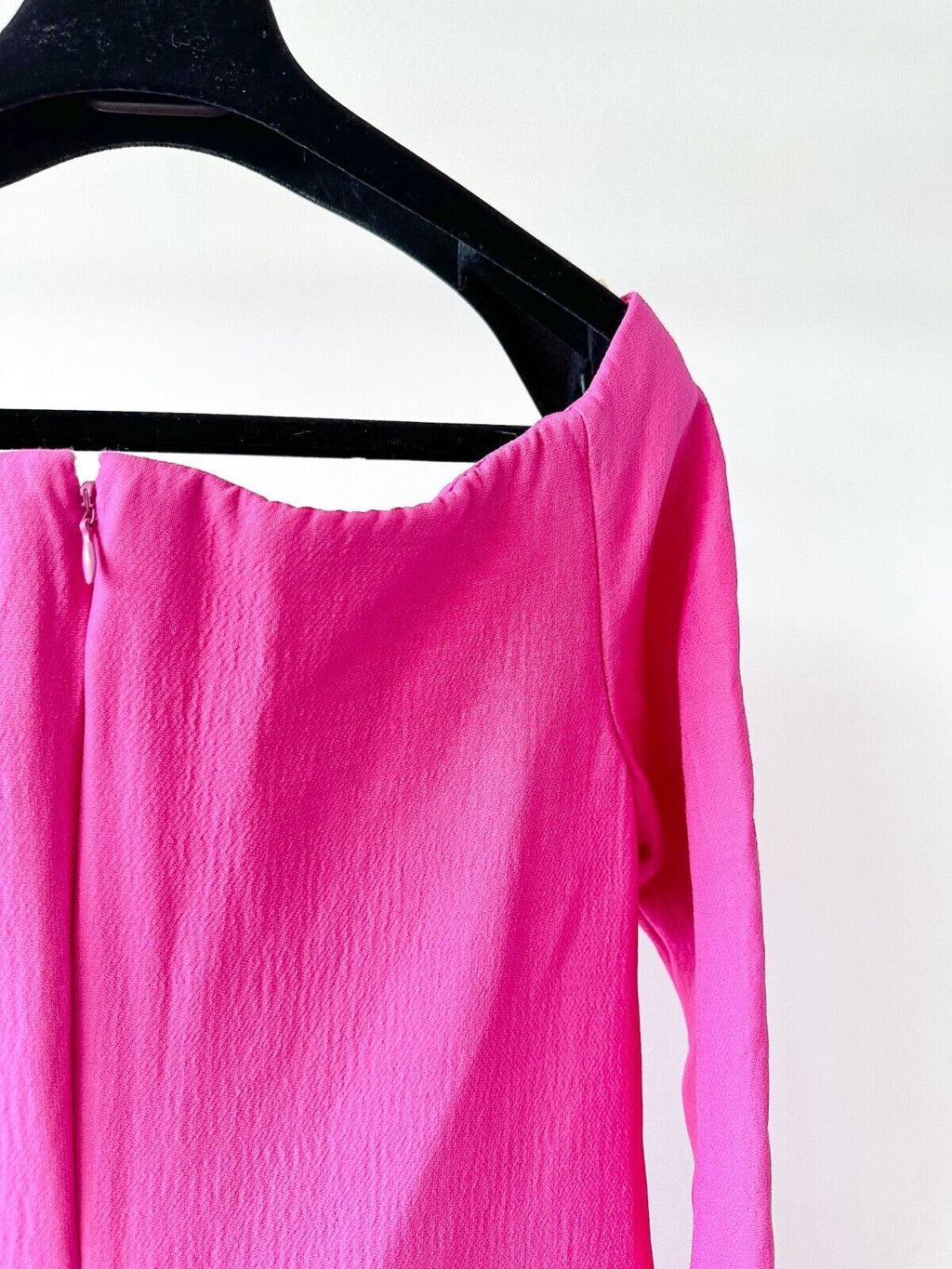 Valentino Garavani Couture Pink PP Crepe Off Shoulder Statement Jumpsuit