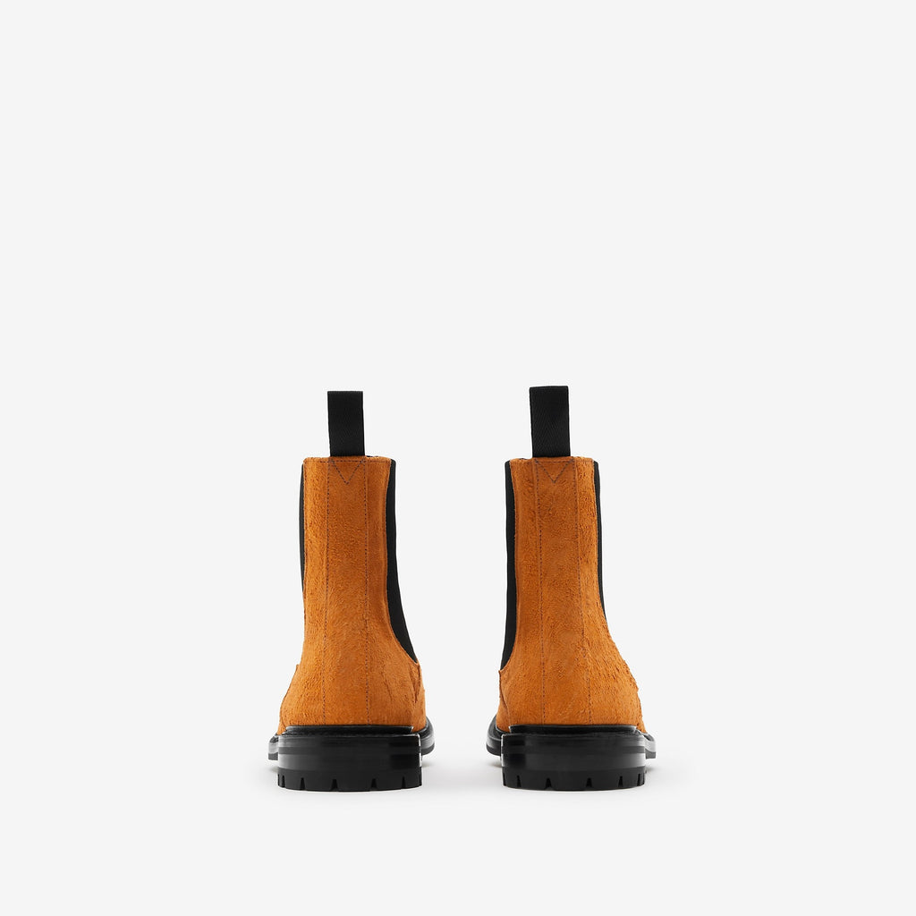 Burberry X Tricker’s Suede Dee High Chelsea Boots Brown