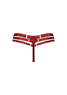 Bordelle Signature Art Deco Burnt Red Multi-Strap Thong - House Of Huntington